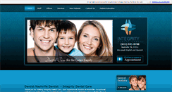 Desktop Screenshot of integritydentalcares.com