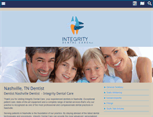 Tablet Screenshot of integritydentalcares.com